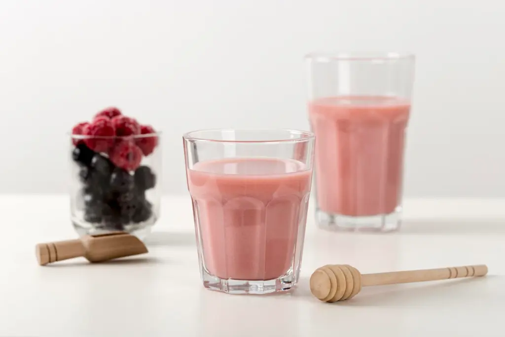 Batido de fresa con colágeno en polvo hidrolizado